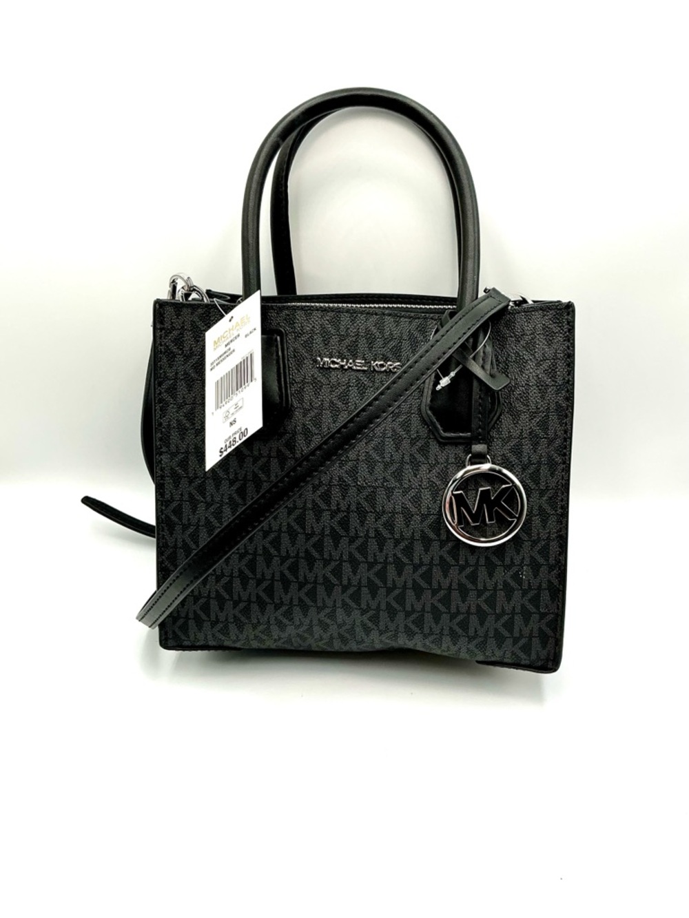 Michael Kors Black Medium Mercer Messenger Crossbody #1164